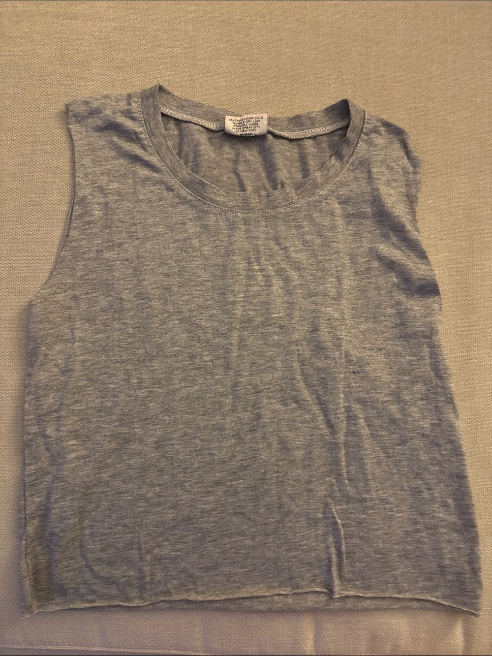 Firehouse Girls Gray Sleeveless Crewneck Tank Top